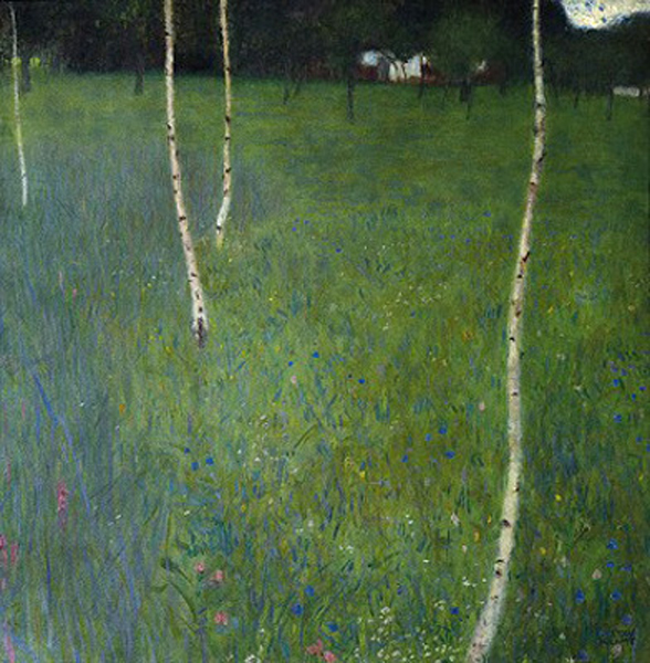 Farmhouse with Birches Gustav Klimt